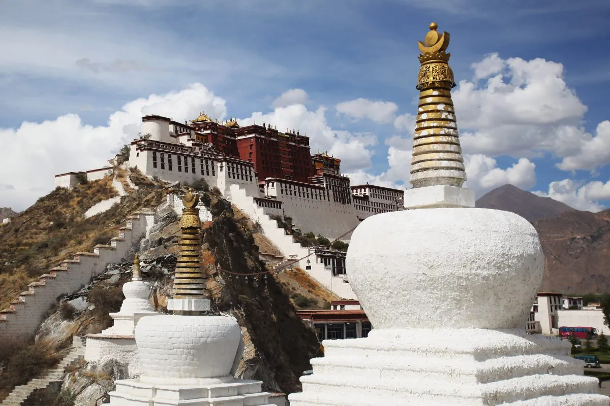 Potala Palace in Lhasa, Tibet. Traditionally, Lhasa is the seat of the Dalai Lama, the capital of Tibet, and is the world's highest elevation capital. (Feng Li/Getty Images)