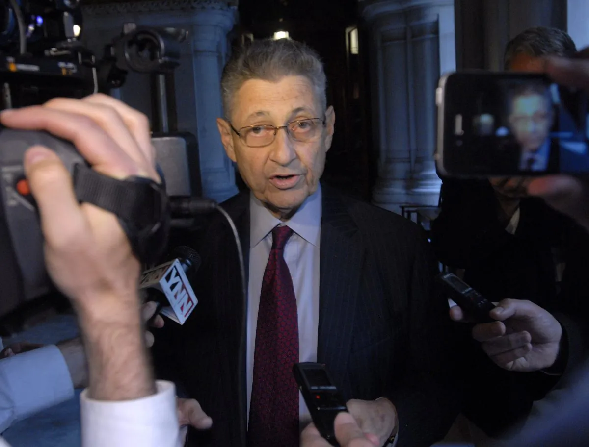 New York Assembly Speaker Sheldon Silver, D-Manhattan, speaks with reporters at the Capitol in Albany, N.Y., on Friday, June 21, 2013. (AP Photo/Tim Roske)