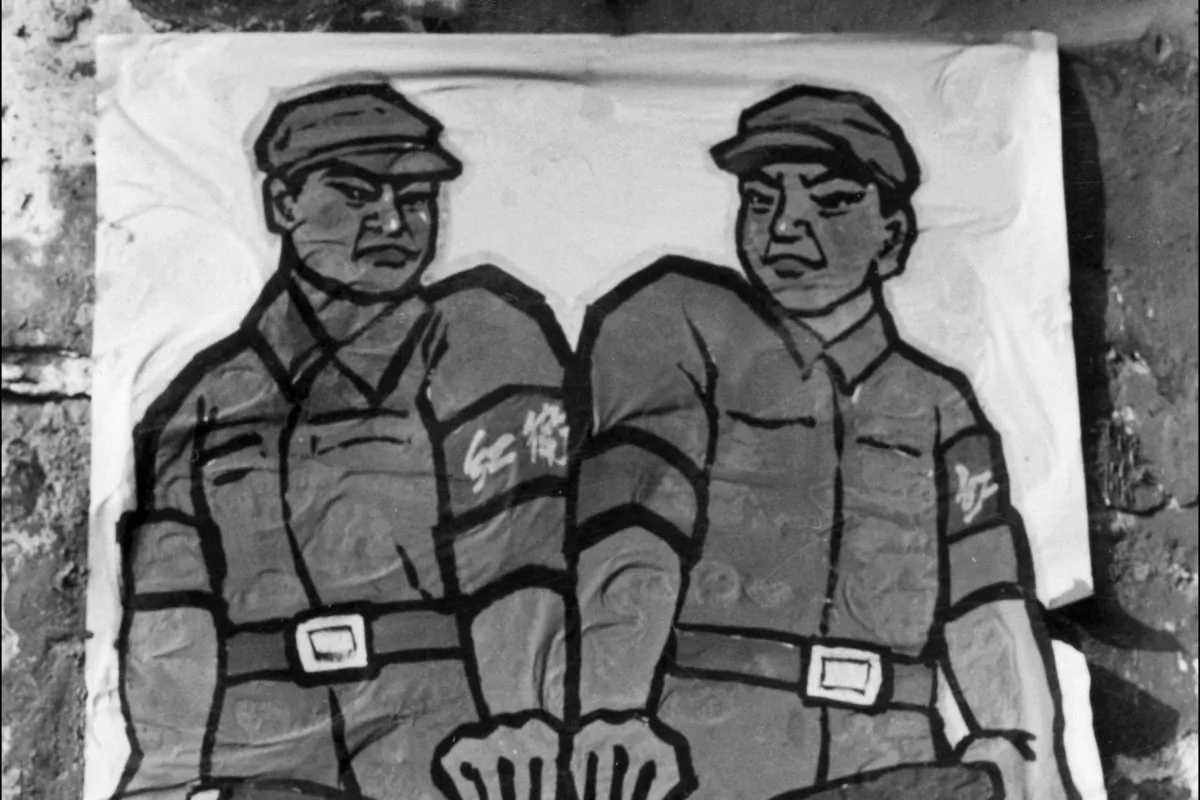 A poster displayed in late 1966 in a Beijing street shows how to deal with a so-called 'enemy of the people' during the Great Proletarian Cultural Revolution. Zhang Hongbing took the Cultural Revolution's injunctions about "enemies of the people" seriously and turned in his own mother, who was executed. He now seeks to use her death as a way to educate people about the cruelty of that time.
(Jean Vincent/AFP/Getty Images)