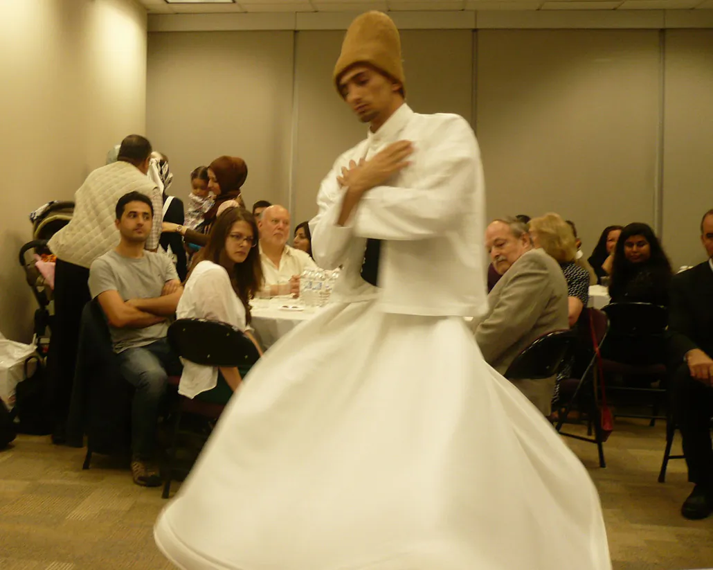 Whirling Dervish Kamil Tekelioglu performs in Ottawa. (Susan Hallett)
