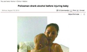 Chinese Officials Suspended After Police Throws Baby to Ground