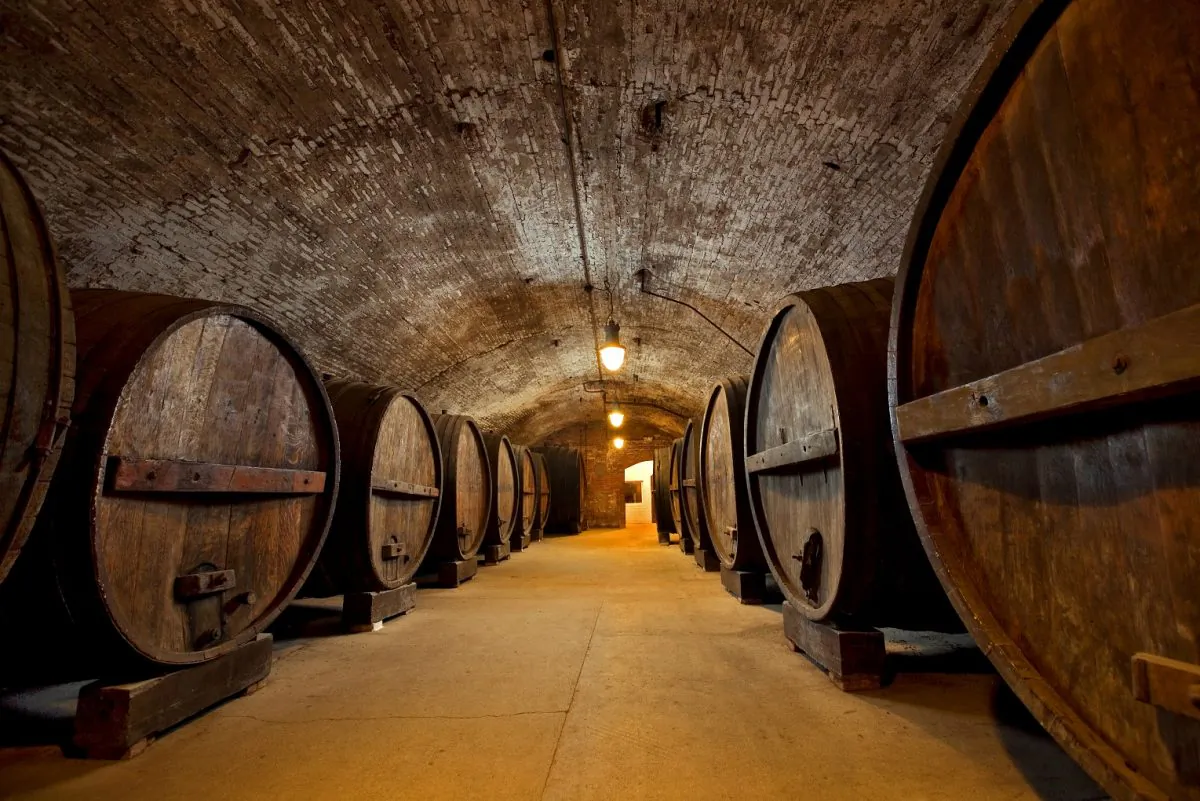 Brotherhood Winery's underground cellars in Washingtonville, New York. (Courtesy of Tomas Donoso)