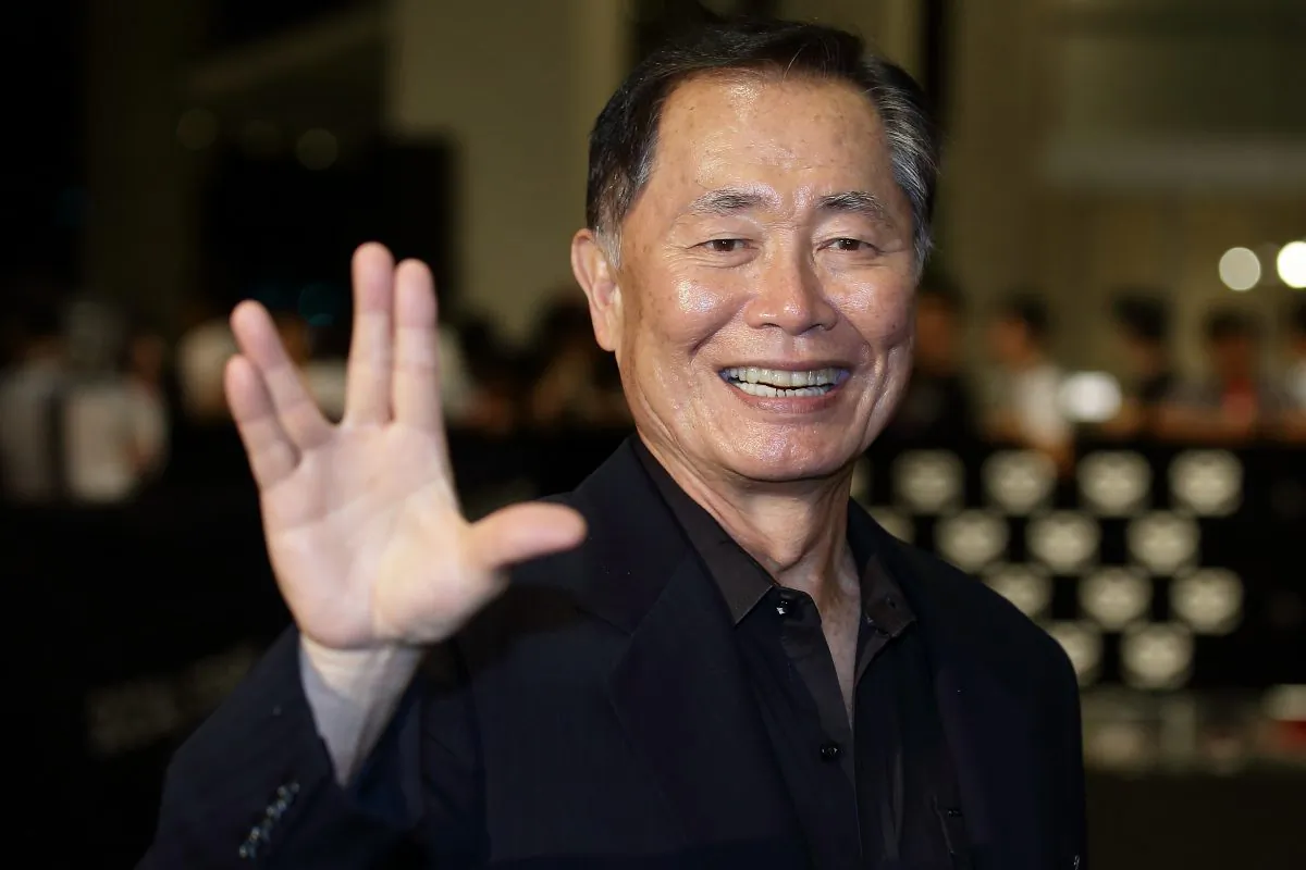 American actor and author, George Hosato Takei gives the "Vulcan salute" during the Social Star Awards 2013 at Marina Bay Sands on May 23, 2013 in Singapore. (Suhaimi Abdullah/Getty Images)