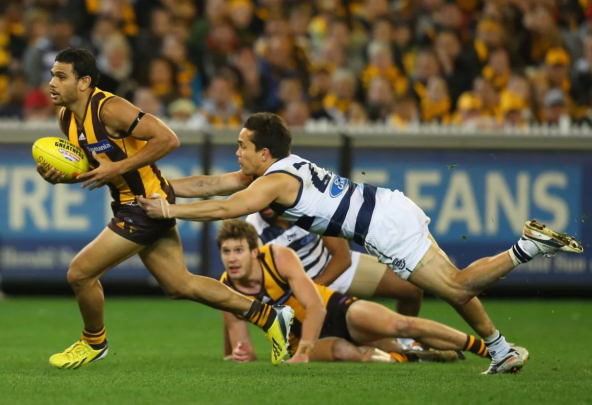  Cyril Rioli played nearly 200 games in the AFL. (Quinn Rooney/Getty Images)