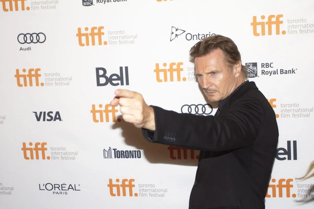 Liam Neeson at the premiere of “Third Person” on Sept. 9. Directed by Paul Haggis ("Crash"), the film traces the connection between three men across three cities. (Eric Sun/Epoch Times)