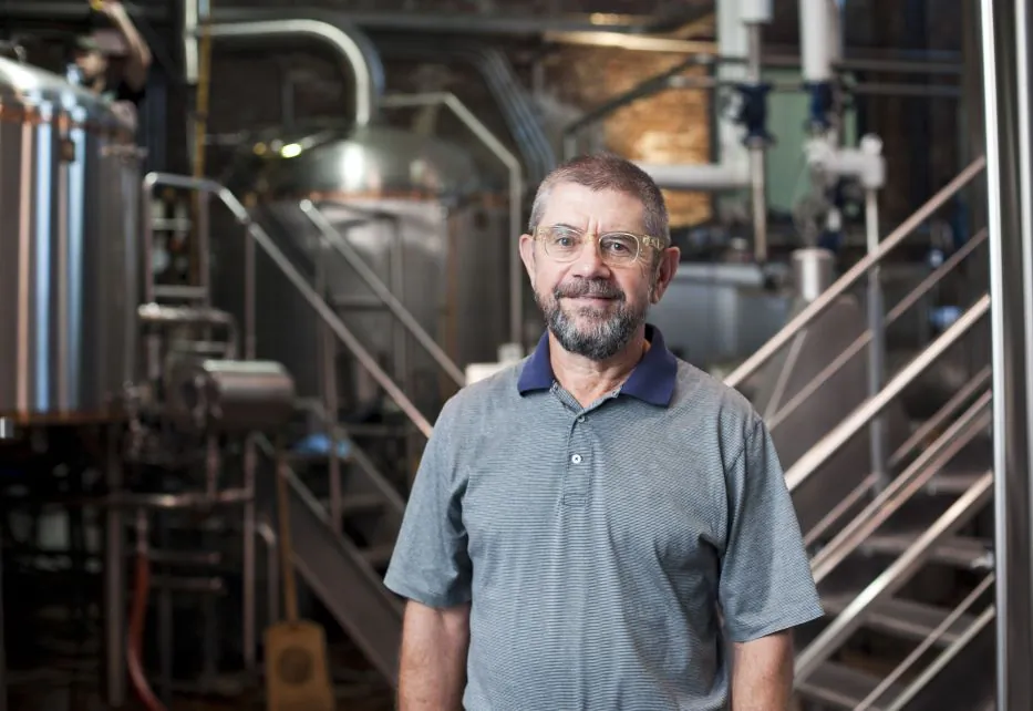 Steve Hindy, president of Brooklyn Brewery, at the brewery on Aug 20. (Samira Bouaou/Epoch Times)