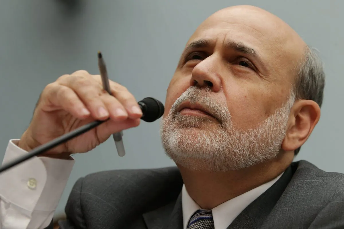 Former Federal Reserve Chairman Ben Bernanke testifies before the House Financial Services Committee on July 17 in Washington. (Chip Somodevilla/Getty Images)