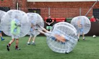 Bubble Football at Astro Park Will Have You in Stitches