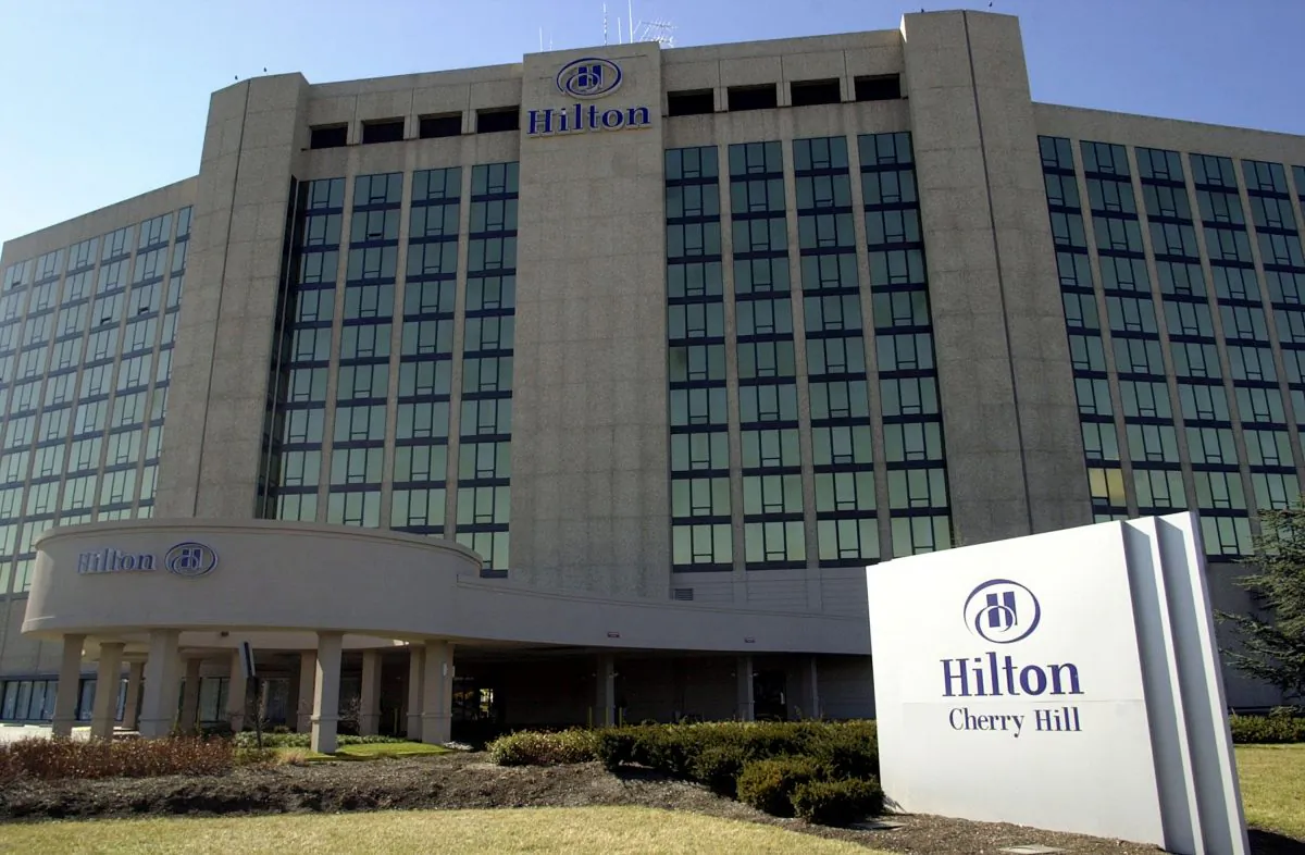 The Hilton Cherry Hill in Cherry Hill, NJ. Hilton Worldwide Inc. filed for an initial public offering to raise as much as $1.25 billion, the biggest public offering ever for a lodging company. (William Thomas Cain/Getty Images)