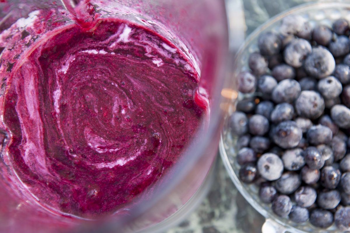 Luscious Blueberry and Cream pop mixure. (Cat Rooney/Epoch Times)
