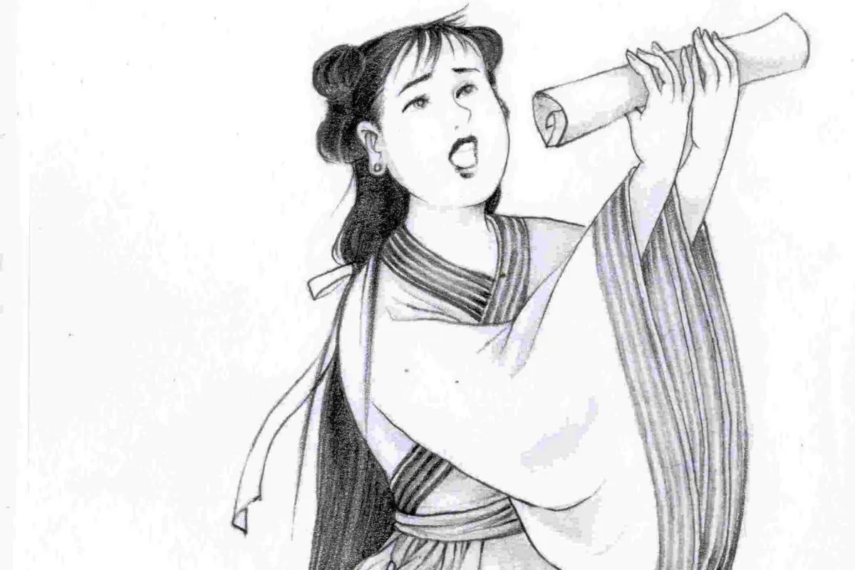 Ti Ying, the courageous daughter whose eloquent plea to rescue her father launched the reform of corporal punishment in the early Han Dynasty. (Blue Hsiao/Epoch Times)