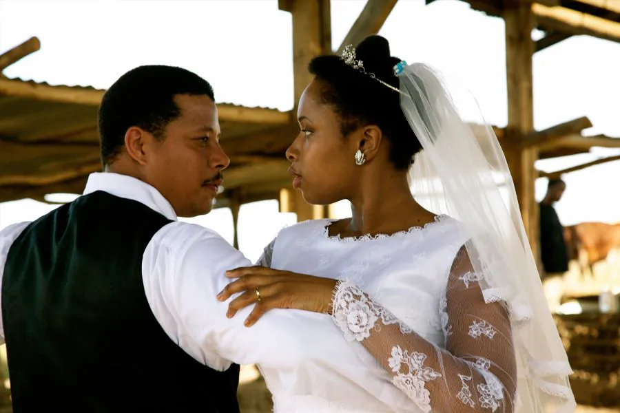 Terrence Howard as Nelson Mandela and Jennifer Hudson as Winnie Mandela in “Winnie Mandela,” an Image/RLJ Entertainment release. (Image/RLJ Entertainment)