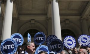 Bill de Blasio Affirms Support for Labor in New York