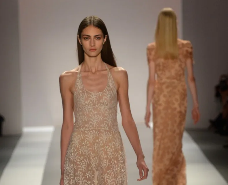 Jill Stuart lace gowns, Spring 2013. (Mike Coppola/Getty Images for Mercedes-Benz Fashion Week)