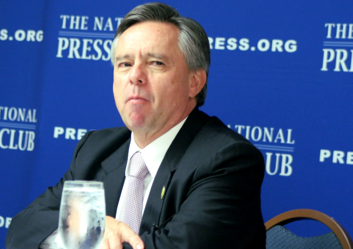 Eduardo Medina-Mora, Mexican ambassador to the United States, spoke Sept. 13 at the National Press Club in Washington, D.C. His address was titled, “Mexico: Of Gardeners and Drug Dealers.” (Gary Feuerberg/Epoch Times)