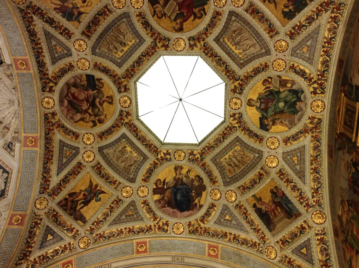 A ceiling at the Morgan  Museum & Library in Manhattan. (Christine Lin/Epoch Times)