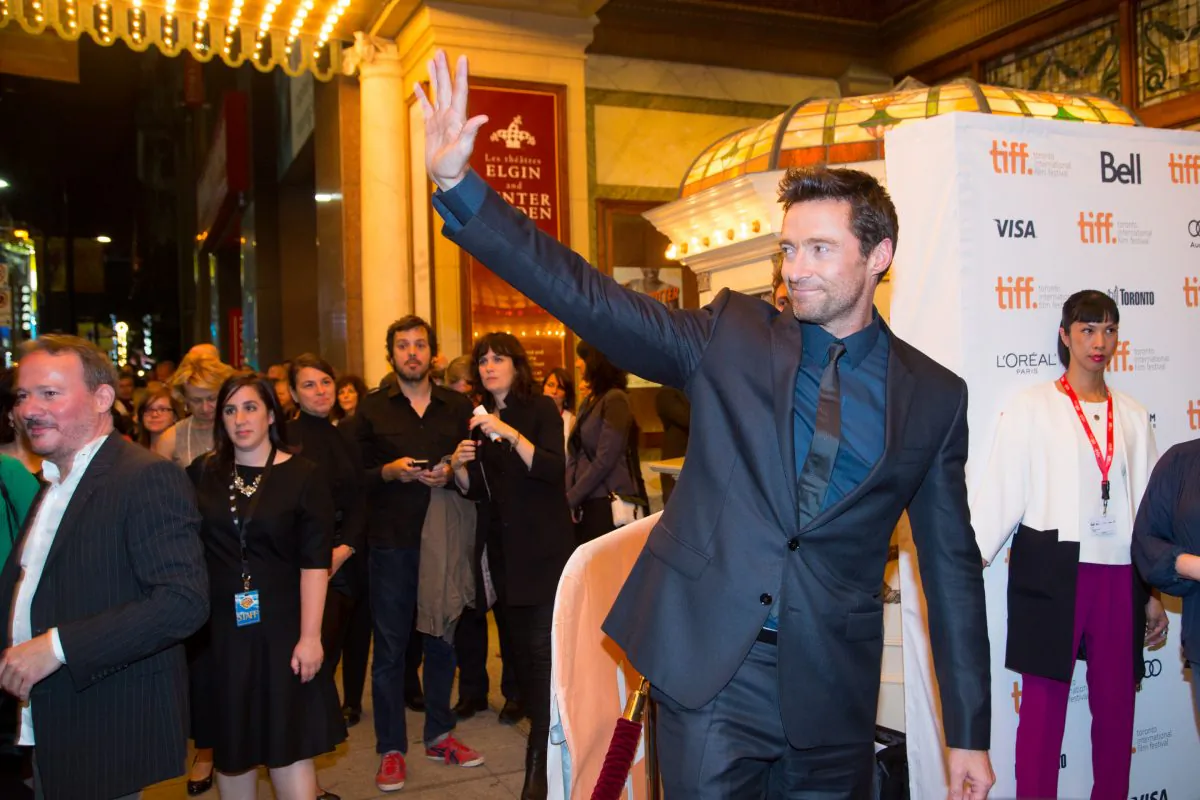 Hugh Jackman attends the premiere of “Prisoners.” (Becky Zhou/Epoch Times)