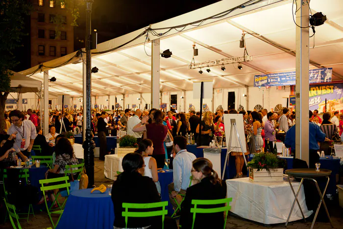 The 2012 Harvest in the Square at Union Square, where restaurants and wineries participated to help fund the maintenance and beautification of Union Square Park. (Courtesy of Harvest in the Square)