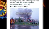 Washington Township, Ohio: Apartment Building Catches Fire