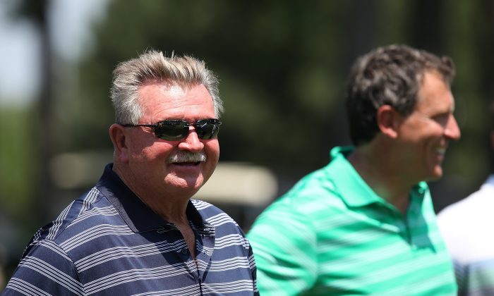 Mike Ditka attends the Packers vs. Bears 'Rivalry Cup' at Medinah Country Club on June 18, 2012 in Medinah, Illinois. (Photo by Jeff Schear/Getty Images for 2012 Ryder Cup)