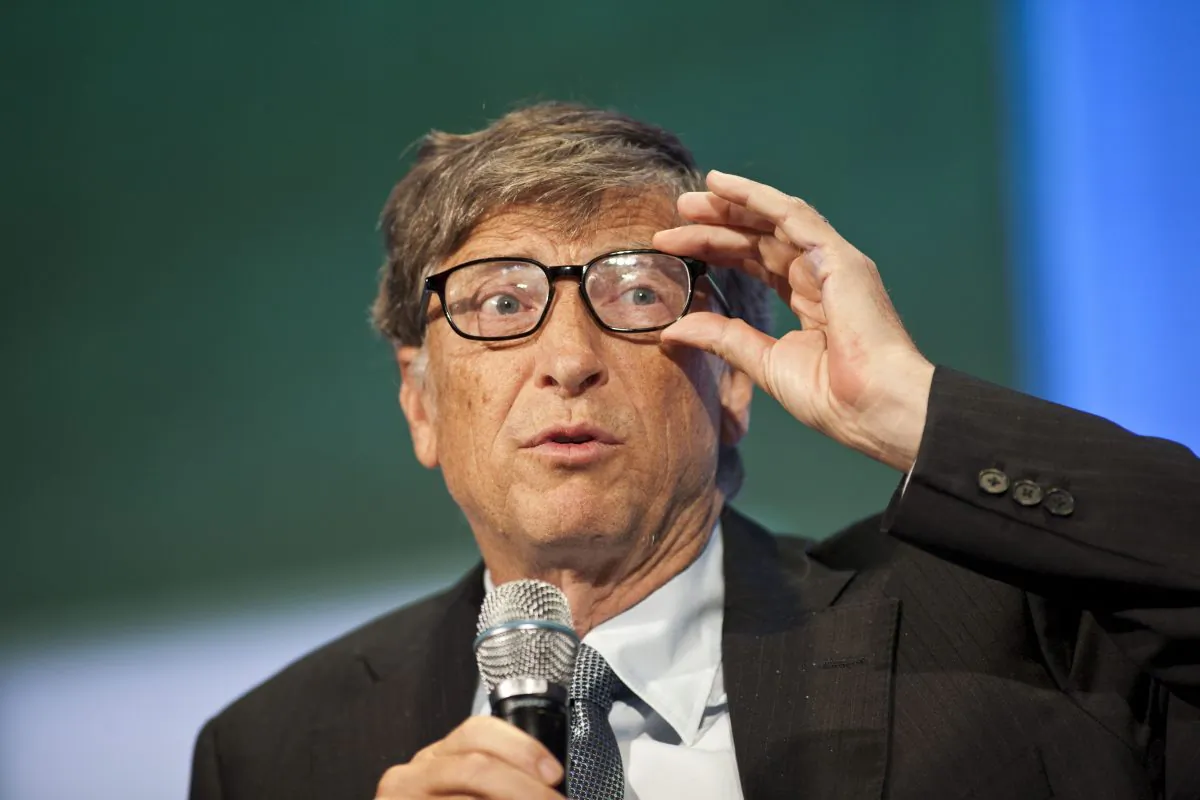 Bill Gates, chairman and founder of Microsoft Corp., speaks during the Clinton Global Initiative meeting in New York City, Sept. 24. (Ramin Talaie/Getty Images)