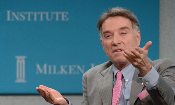 Eike Batista, Chairman and CEO of EBX Group speaks during the 'Global Overview: Shifting Fortunes' lunch panel at the Milken Institute's Global Conference in Beverly Hills, Apr. 30, 2012. (FREDERIC J. BROWN/AFP/Getty Images)