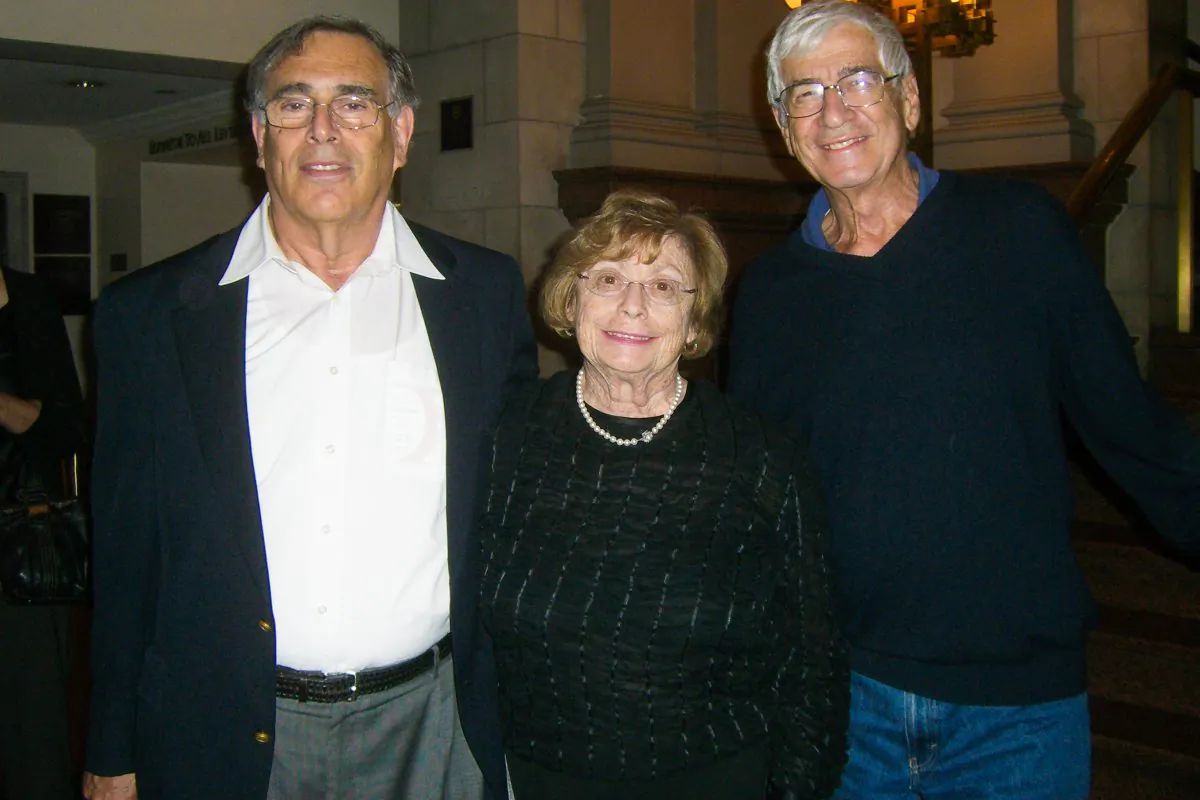 (L-R) Martin Hecht, Margo Hecht, and Jules Levine smile after a performance by Shen Yun Symphony Orchestra at Carnegie Hall in New York City on Oct. 5, 2013. (Tracey Zhu/Epoch Times)