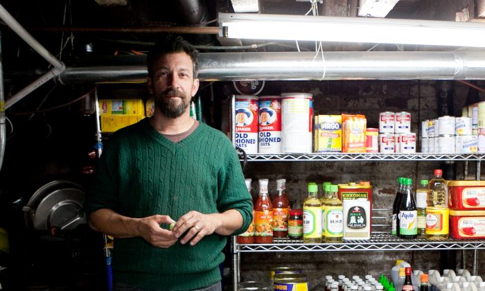 Ben Schneider, co-owner of the Good Fork restaurant, in his kitchen in Red Hook, Brooklyn, New York, Oct. 15, 2013. (Samira Bouaou/Epoch Times)