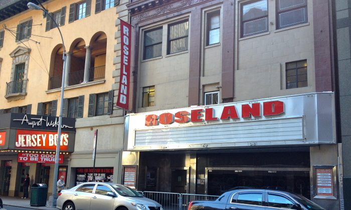 The entrance of the Roseland Ballroom, an iconic Midtown Manhattan venue that will close its doors in the spring of next year, on Oct. 20, 2013. (Kristina Skorbach/Epoch Times) 