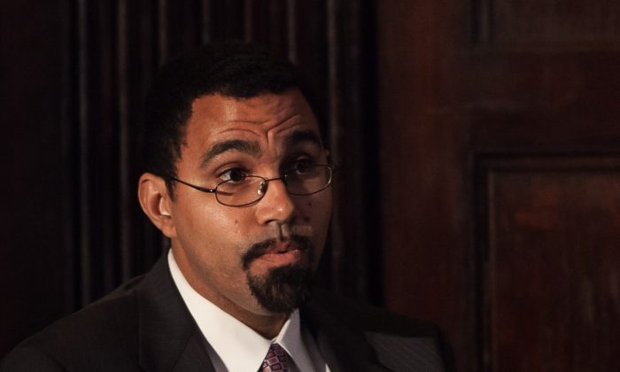 John King Jr., New York state education commissioner, on Oct. 23. (Petr Svab/Epoch Times)