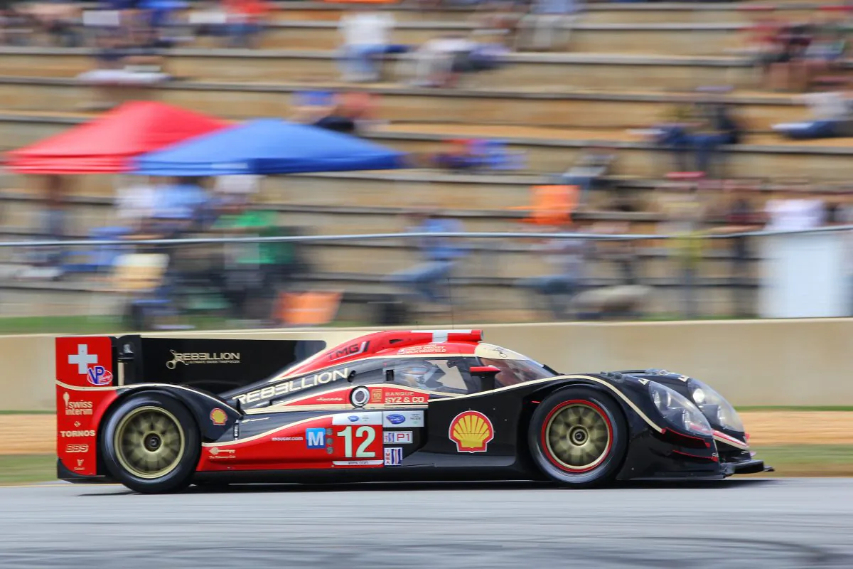 Neel Jani wheels the #12 Rebellion Lola around Road Atlanta during Petit Le Mans qualifying. (Chris Jasurek/Epoch Times)
