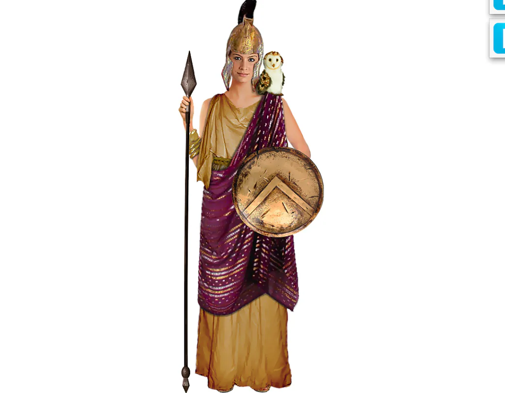 This "Athena" goddess costume featured on the Take Back Halloween website was created to provide nonsexual Halloween costume ideas for girls. A child advocacy group says costume makers are marketing sexy Halloween apparel to girls as young as 7. (Courtesy TakeBackHalloween.com)