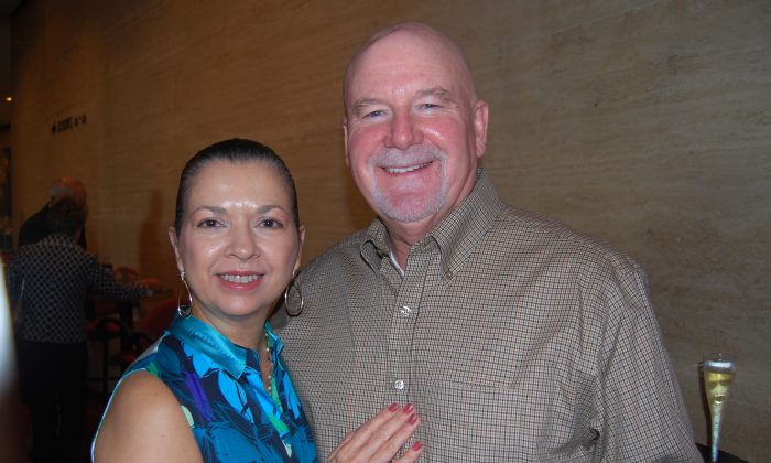 Patricia Barrientos and Rick Hodge enjoy an afternoon attending Shen Yun Symphony Orchestra on Sunday, Oct 13, in Houston. (Catherine Yang/Epoch Times)