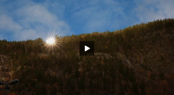 Sunshine lit up a Norwegian town in a remote, dark valley for the first time in wintertime on Oct. 30, 2013, as mirrors high on a mountainside realized a century-old dream. (NTD Television)