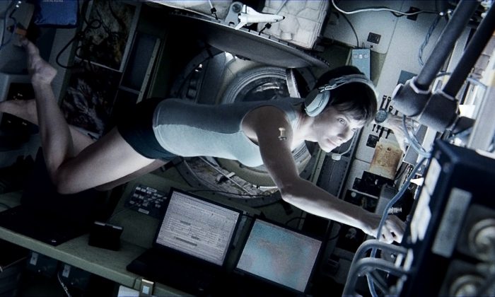 Sandra Bullock stars in Gravity (Warner Bros. Picture)