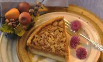 Decadent praline pumpkin pie with cream cheese filling