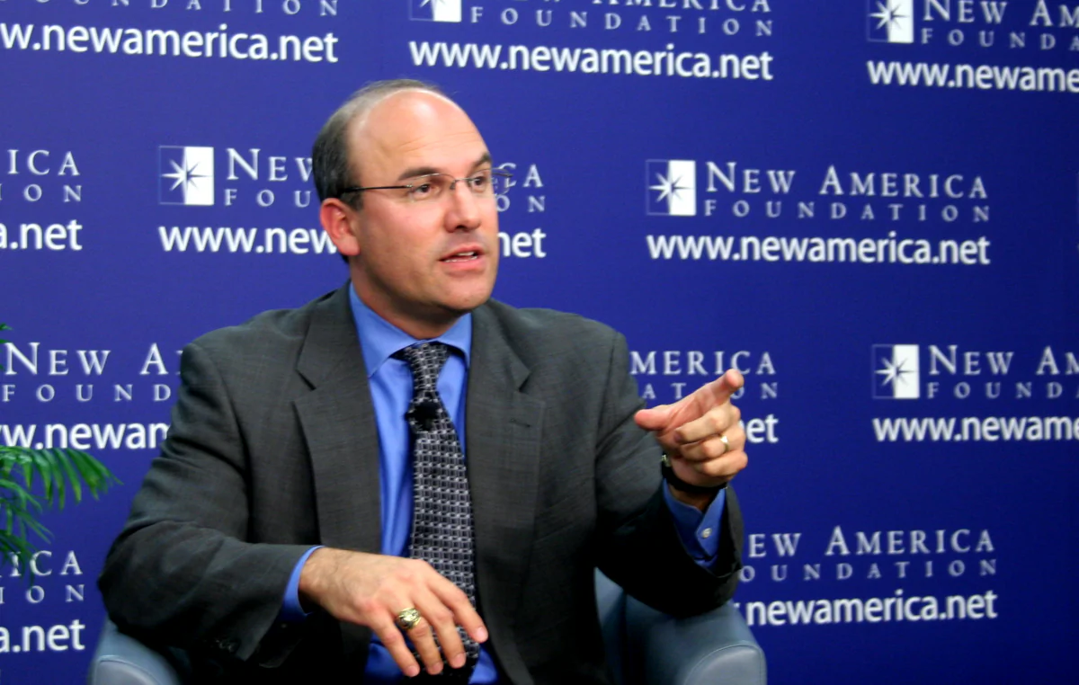 Juan C. Zarate, currently, at the Center for Strategic and International Studies (CSIS), was former senior treasury and White House official. Zarate speaks Oct. 18 at the New America Foundation about his new book, Treasury's War: The Unleashing of a New Era of Financial Warfare. (Gary Feuerberg/ Epoch Times)