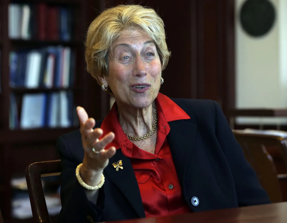 U.S. District Court Judge Shira Scheindlin is interviewed in her federal court chambers, in New York, May 17, 2013. (Richard Drew/AP)