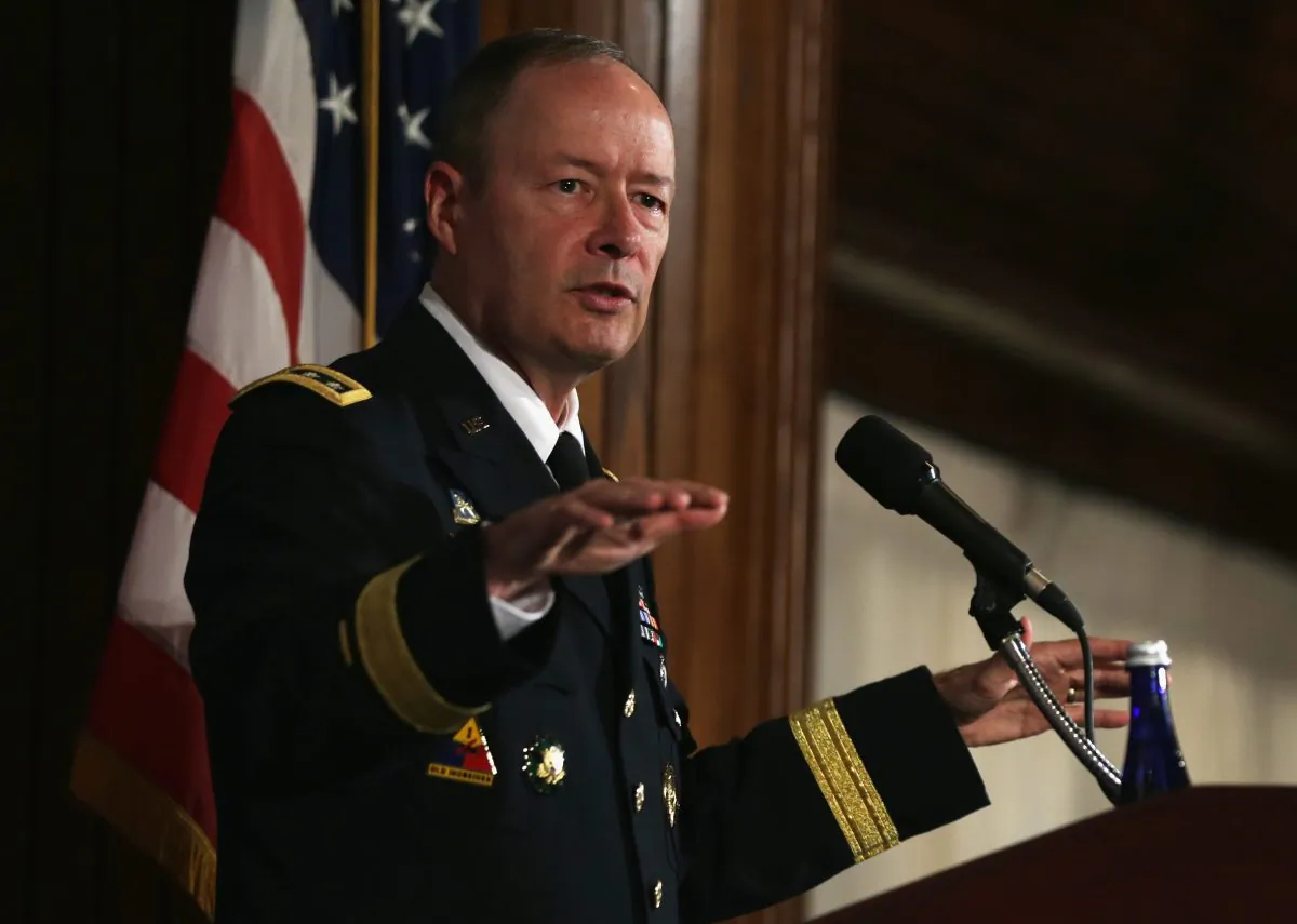 Commander of U.S. Cyber Command and director of the National Security Agency (NSA) General Keith Alexander speaks during the fourth annual Cybersecurity Summit September 25 at the National Press Club in Washington, DC. Cyberespionage for economic gain is sapping intellectual property from U.S. businesses. (Alex Wong/Getty Images)