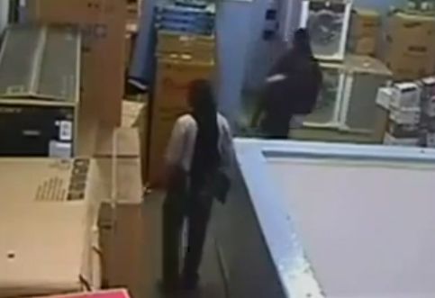 Four gunmen shown in CCTV footage in the Westgate mall in Nairobi, Kenya. (Screenshot/YouTube)