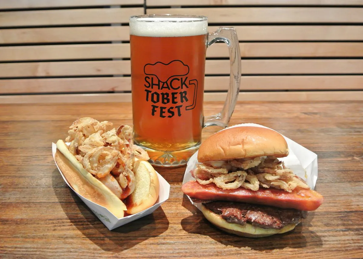 Special Shake Shack menus for "Shacktoberfest." (Courtesy of Shake Shack) 