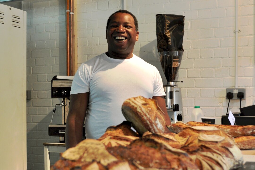 Simon, a trainee at the Better Health Bakery, Haggerston, London, enjoys the therapeutic benefits of bread making, which new research says can alleviate depression