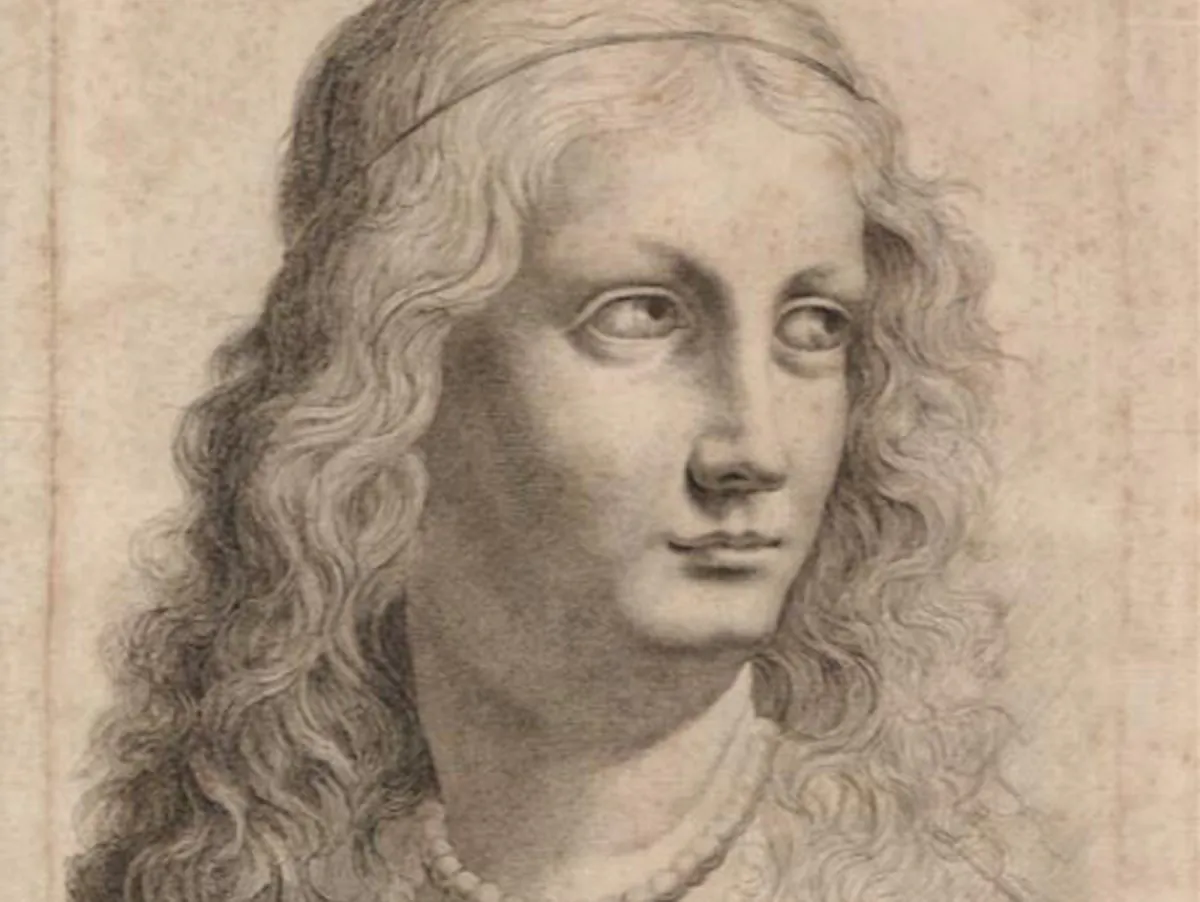 This engraving by Girolomo Mantelli may be a copy of a lost da Vinci. (Courtesy collection of Abel Landrum)