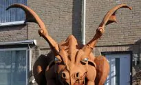 Sparks Fly in Vladivostok for Dutch Sculptor
