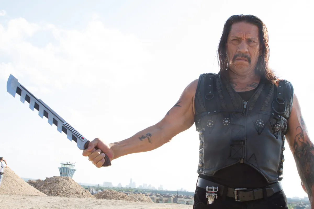 Danny Trejo as Machete in "Machete Kills," directed by Robert Rodriguez, opening Oct. 11. (Rico Torres/Open Road Films)