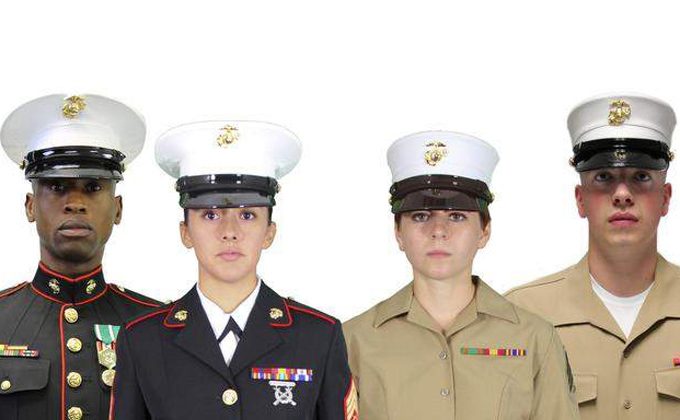 The old ones are pictured on the left and the new "girly" ones are pictured on the right. (US Marines Photo Illustration)