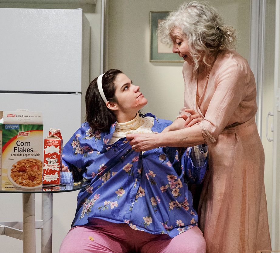(L–R) Diane Davis as Debby and Kathryn Grody as her mother. (James Leynse)