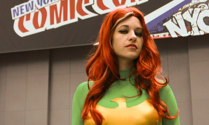 A cosplayer dresses as Marvel Comic's Phoenix at New York Comic Con at the Javits Center, Oct. 10. 2013. (Derek Padula)