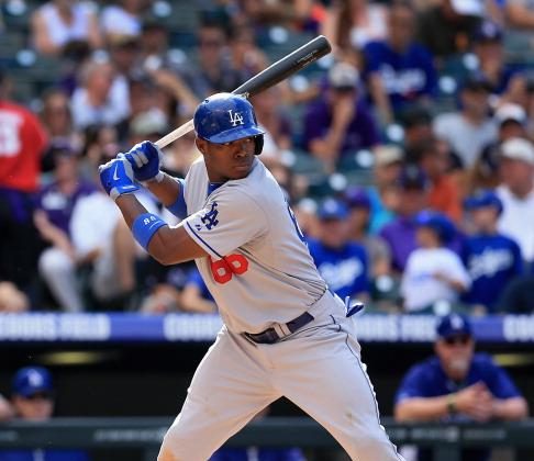 Los Angeles Dodgers Yasiel Puig was an electrifying spark plug in the Dodgers run towards the NL West division title. (Photo by Doug Pensinger/Getty Images)
