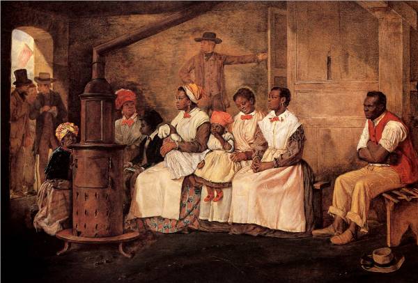 Slaves Waiting for Sale by Eyre Crowe, 1861 (Crowe)